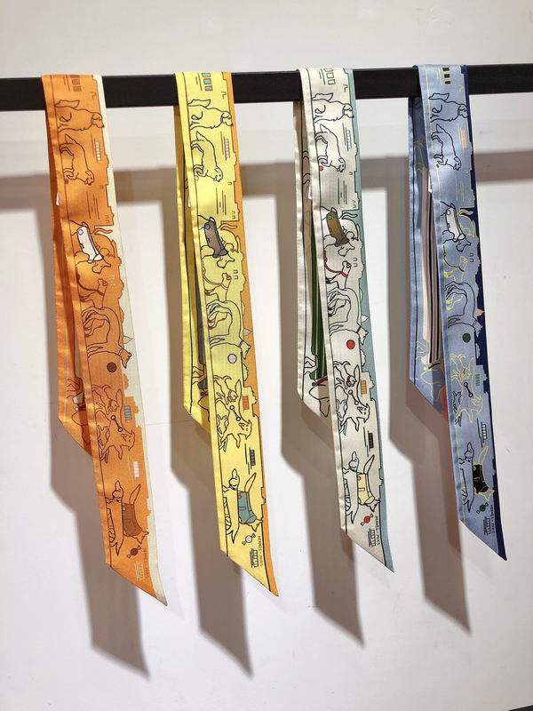 Hermes silk ribbon 5X86cm E011025